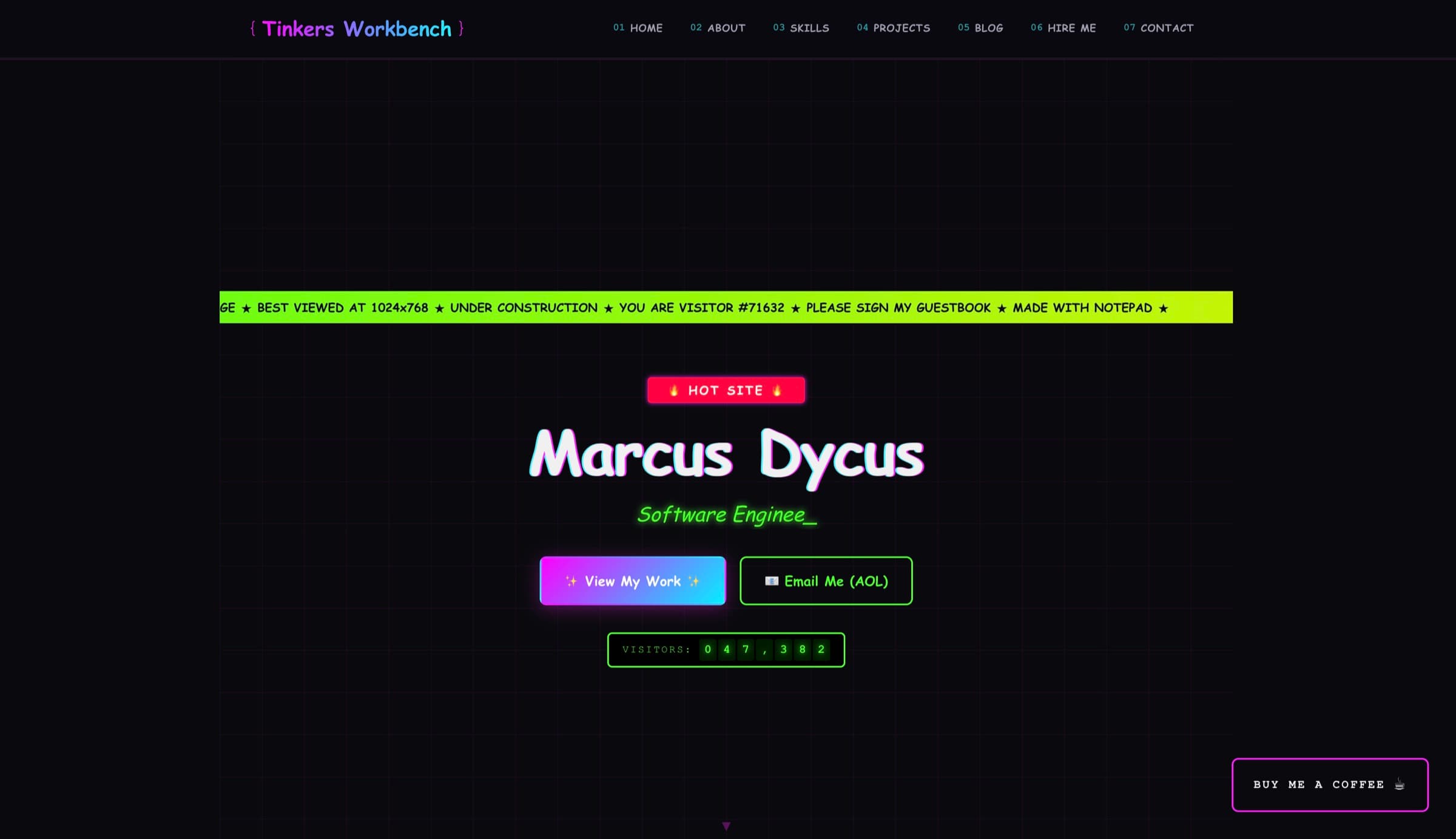 Tinkers Workbench site in use